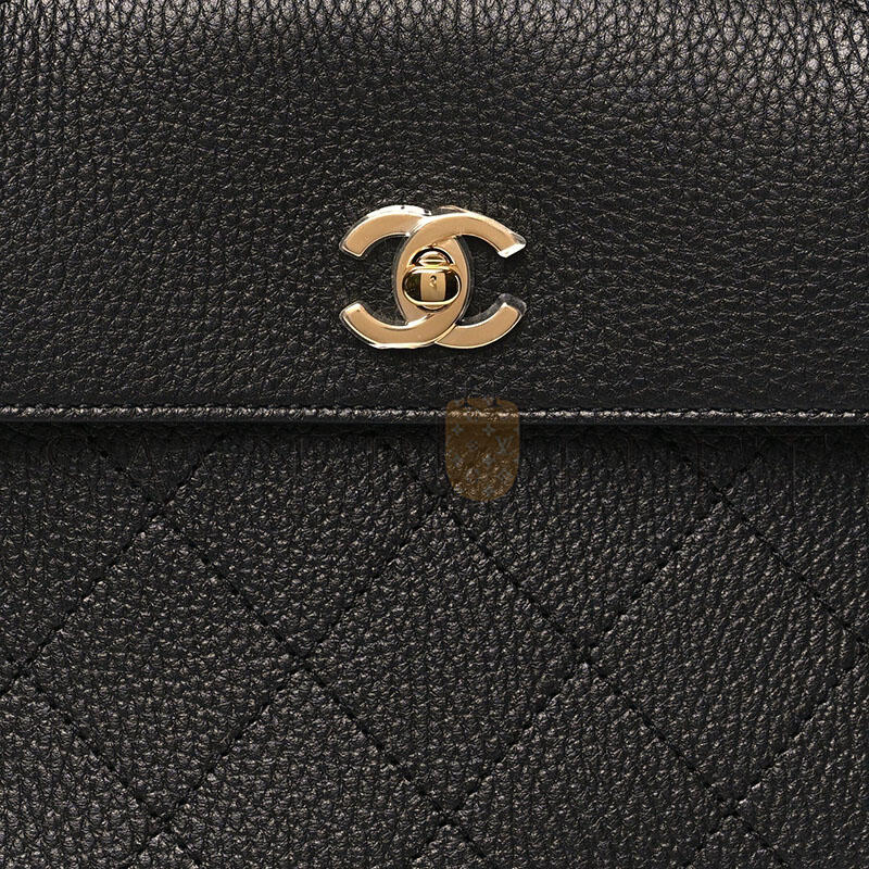 CHANEL GRAINED CALFSKIN STITCHED URBAN ESSENTIALS SHOPPING BAG BLACK AS99589 (37*22*14cm)